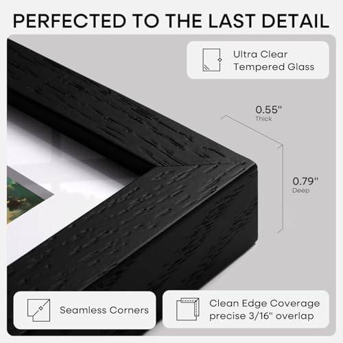 10x30 Black Oak Picture Frame (2 Count)