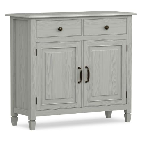 Connaught 40" Wide Solid Wood Cabinet in Fog Grey