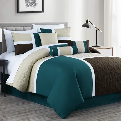 Upland 7 Piece Quilted Patchwork Comforter Set