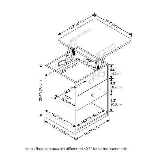 Jensen Lift Top Nightstand
