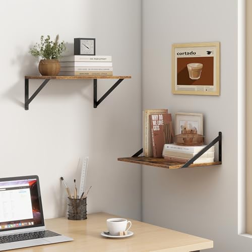 Deep Floating Shelves for Wall (2 Count)