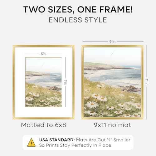 9x11 Gold Picture Frame