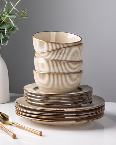 Ceramic Dinnerware Sets of 4 (12 Count)