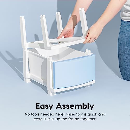 4 Drawer Slim Narrow Storage Organizer