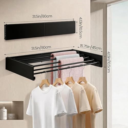Wall Mounted Laundry Drying Rack