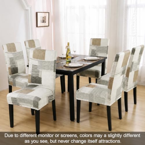 Pattern Chair Covers for Dining Room Set of 2