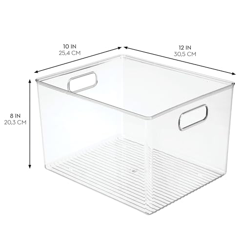 Storage Bins with Handles (4 Count)