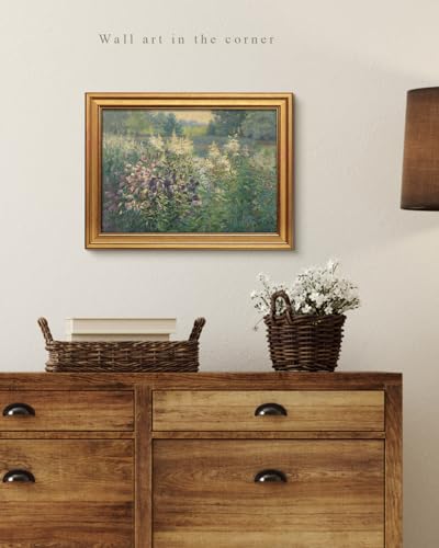 Vintage Gold Framed Wall Art for Living Room
