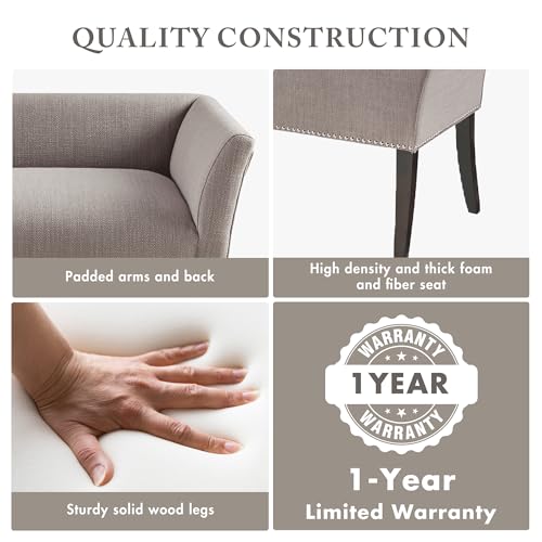 Accent Bench Upholstered with Nailhead Trim