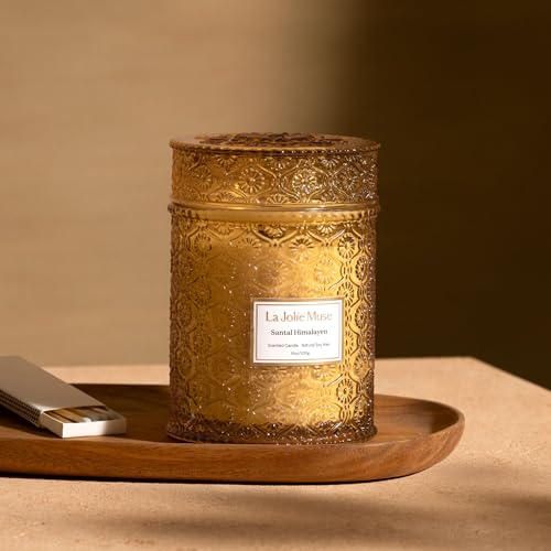 Santal Himalayen Scented Candles for Home (19 Ounce)