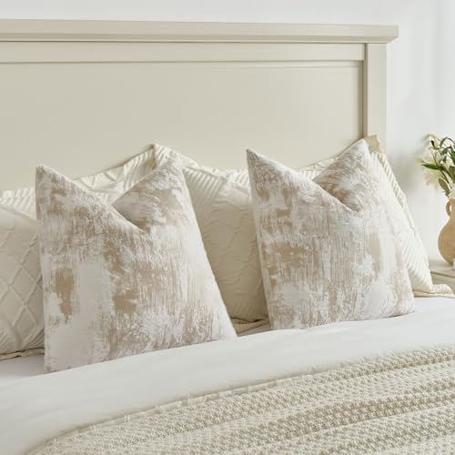 Pack of 2 Faux Cashmere Throw Pillow Covers 24x24 Inch (2 Count)