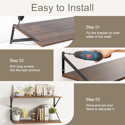 12 Inch Deep Floating Shelves