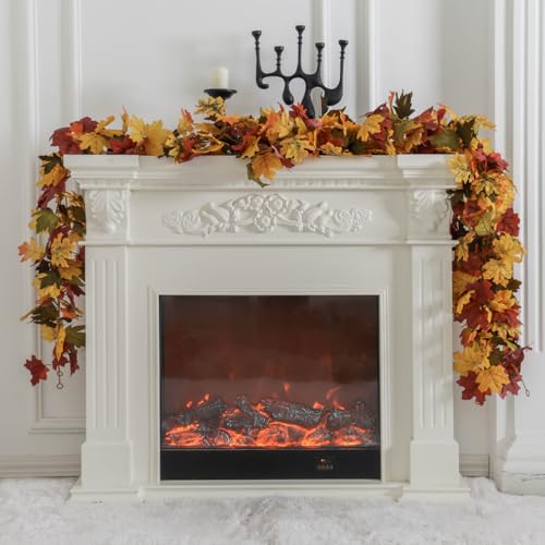 6PCS Orange Leaf Garland (33.6 Foot)