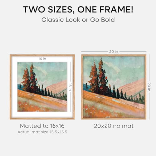 20x20 Natural Oak Picture Frame (4 Count)
