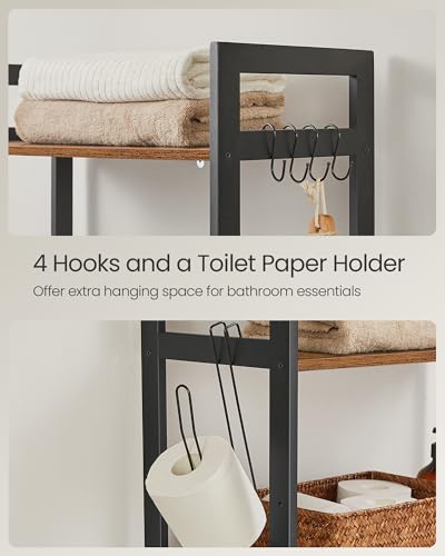 3 Tier Bamboo Over The Toilet Storage