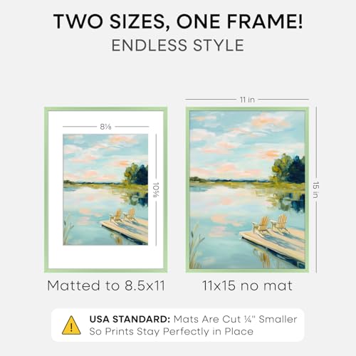 11x15 Green Picture Frame