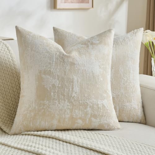 Pack of 2 Faux Cashmere Throw Pillow Covers 20x20 Inch (2 Count)