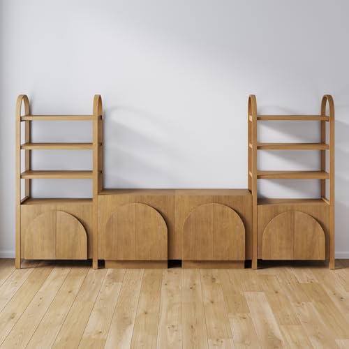 Iris Sideboard and Bookcase Set (4 Count)