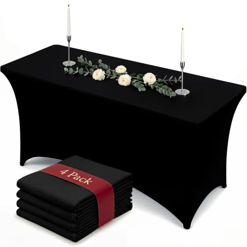Spandex Table Cloth 4 Pack [6FT