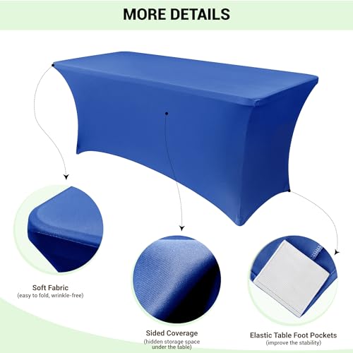 4ft Stretch Spandex Table Cover (2 Count)