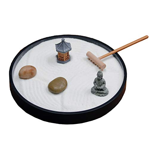 Mini Zen Garden Kit for Desk with Rake