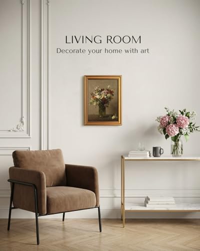 Vintage Gold Framed Wall Art for Living Room