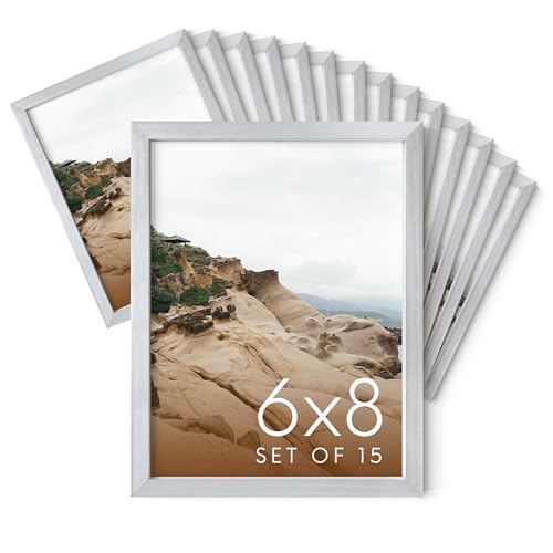 6x8 Silver Metal Picture Frames