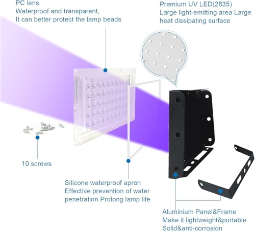 4 Pack 50W Black Lights (4 Count)