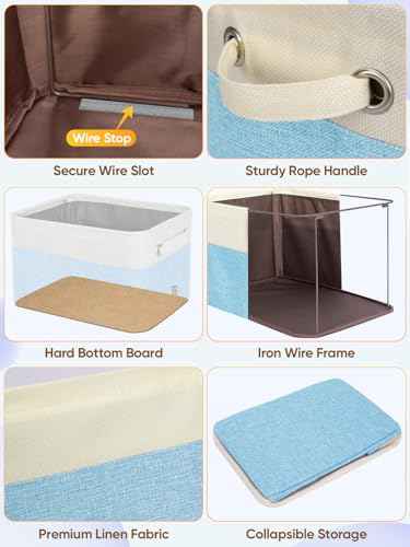 1 Pack Fabric Closet Storage Bins for Shelves