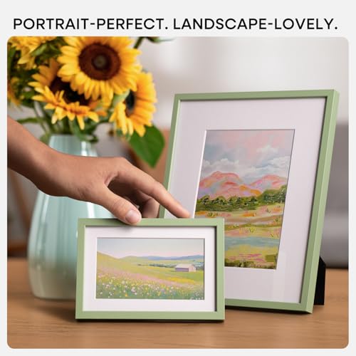 8.5x11 Green Picture Frame