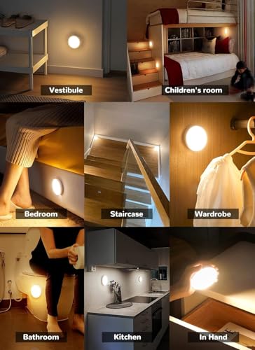 8 Pack Motion Sensor Lights Indoor
