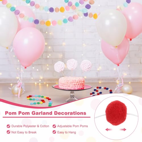 13Ft Pom Pom Garland Decorations