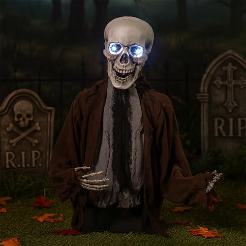 Evergreen Animated Groundbreaker Zombie for Halloween Outdoor Decoration (Groundbreaker Zombie, Set of 1)