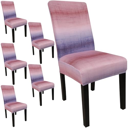 Pattern Chair Covers for Dining Room Set of 6