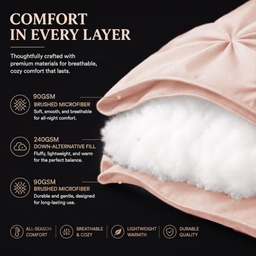 Oversized Queen Comforter Set Peach Pink