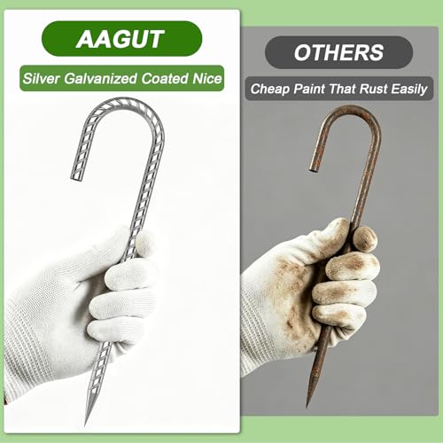 Rebar Stakes 12 Inch J Hook (6 Count)