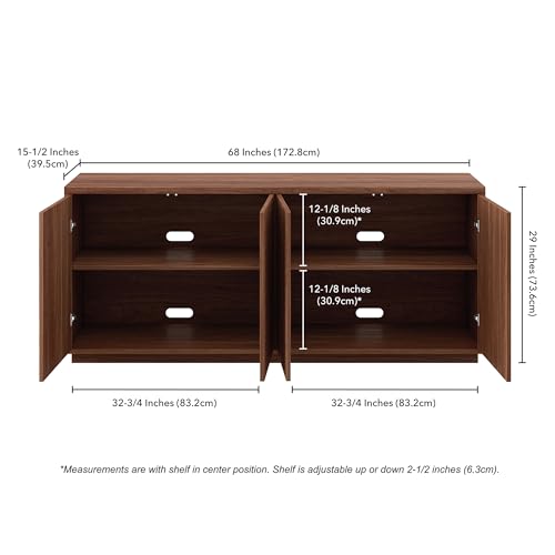 68" Fluted Modern Sideboard Buffet Cabinet