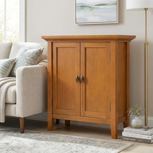 Redmond 32" Solid Wood Cabinet in Light Golden Brown