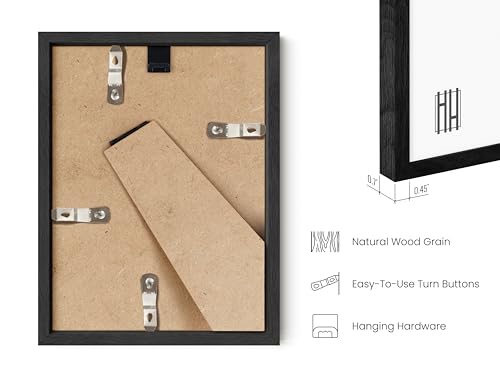 6x8 Black Oak Frame Set of 15