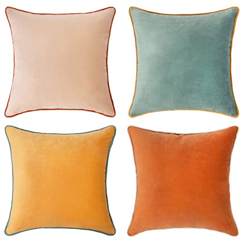 Decorative Throw Pillow Covers Cushion Cases (4 Count)
