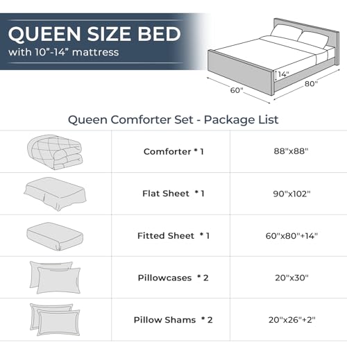 7 Piece Queen Comforter Set