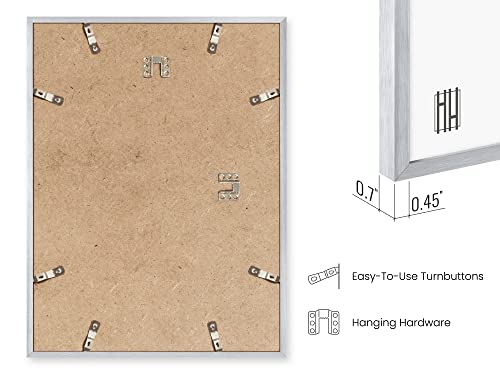 Standalone Silver Aluminum Frame Set of 1