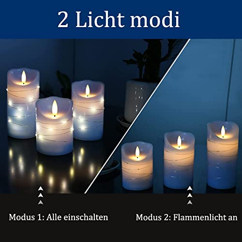 Sky Blue LED Flameless Candle (3 Count)