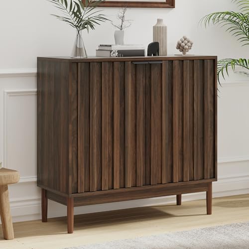 Fluted Buffet Cabinet with Storage