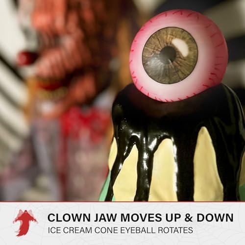 6.9 Ft. I Scream Clown Animatronic (6.5 ft Scream Clown)