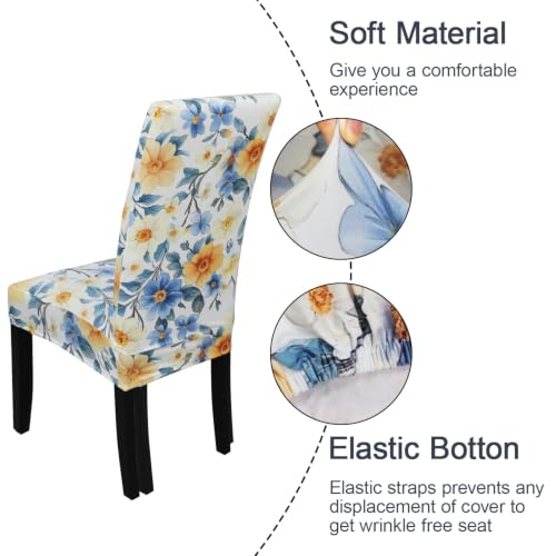Pattern Chair Covers for Dining Room Set of 4