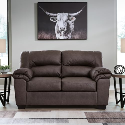 Faux Leather Loveseat Sofa Couch