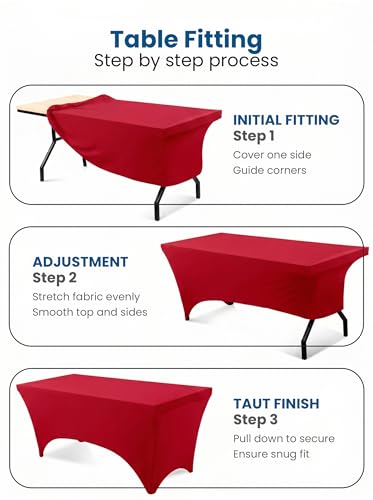 Spandex Table Cloth 2 Pack [4FT (2 Count)