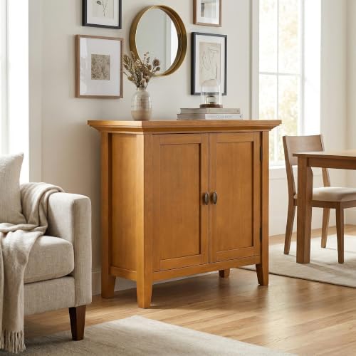Redmond 32" Solid Wood Cabinet in Light Golden Brown