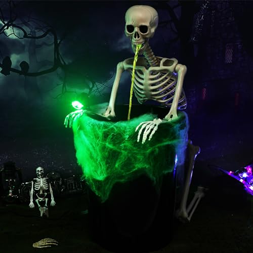 Halloween Puking Skeleton Vomiting Decoration Lawn Outdoor